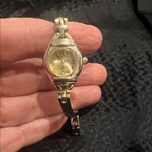 Elegant Gold and Silver Women's Watch